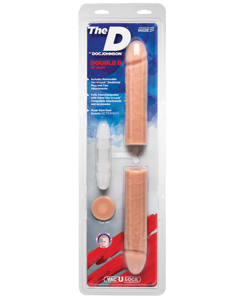 Doc Johnson Double Dildo | 16" Big Dildo | D Giant Dildo | Double Sided Dildo | Vanilla Large Dildo - Awesome Adult Toys