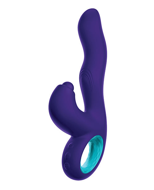 Femme Funn G Spot Vibrator | Klio Triple Action Rabbit Vibrator | Dark Purple Clit Vibrator | Best Vibrator for Women - Awesome Adult Toys