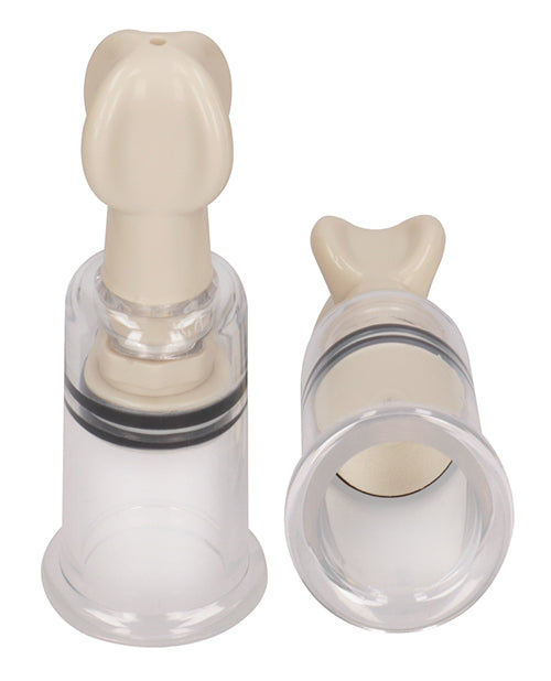 Shots Pumped Nipple Suction Set - Small Clear Shots America LLC