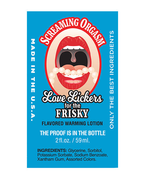 Love Lickers - 2 oz Screaming Orgasm Raspberry - Awesome Adult Toys 