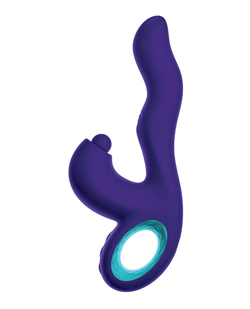 Femme Funn G Spot Vibrator | Klio Triple Action Rabbit Vibrator | Dark Purple Clit Vibrator | Best Vibrator for Women - Awesome Adult Toys 
