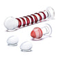 Glas 4-Piece Glass Dildo Set | Mr Swirly Glass Kegel Balls | 3.25" Red Butt Plug - Awesome Adult Toys 