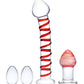 Glas 4-Piece Glass Dildo Set | Mr Swirly Glass Kegel Balls | 3.25" Red Butt Plug - Awesome Adult Toys 