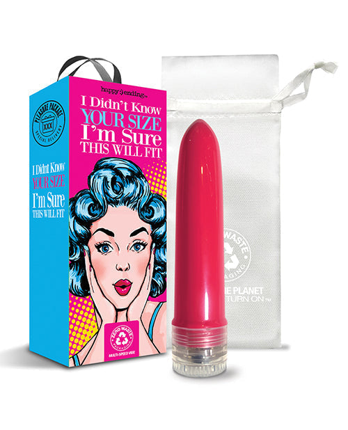 Pleasure Package I Didn't Know Your Size 4" Multi Speed Vibe  - Red - Awesome Adult Toys 
