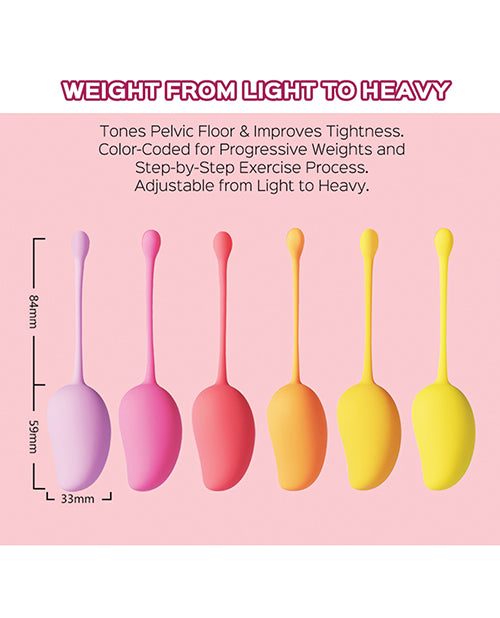 Mango Tropical 6 Weighted Kegel Ball Exercise Set Uc Global Trade INChoney Play B
