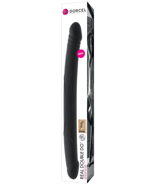 Dorcel Real Giant Dildo | Double Dildo | 16.5" Big Black Dildo | Flexible Silicone Monster Dildo - Awesome Adult Toys 