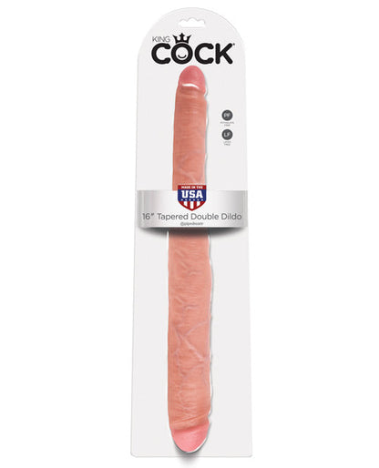 King Cock 16" Tapered Double Dildo - Flesh Pipedream Products
