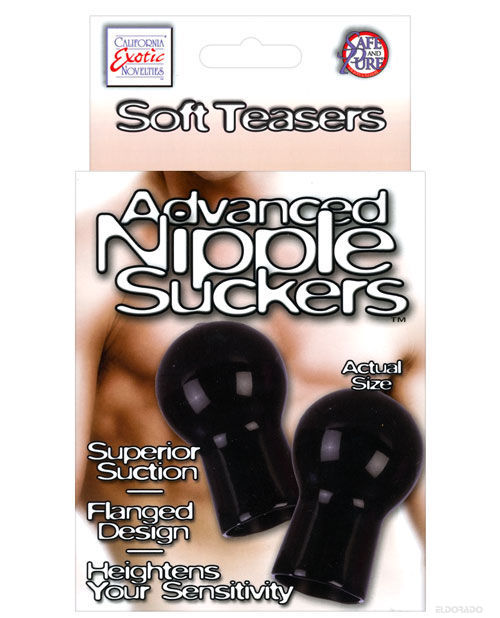 Nipple Play Advanced Nipple Suckers - Black - Awesome Adult Toys 