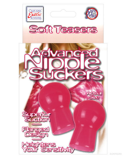 Nipple Play Advanced Nipple Suckers - Pink - Awesome Adult Toys 