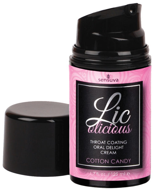 Lic O Licious Oral Delight Cream - 1.7 oz Bottle Cotton Candy Sensuva, Valencia Naturals