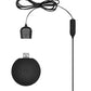 Shots Ouch Urethral Sounding Silicone Rechargeable & Remote Controlled Vibrating Plug - Black
