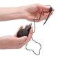 Shots Ouch Urethral Sounding Silicone Rechargeable & Remote Controlled Vibrating Plug - Black