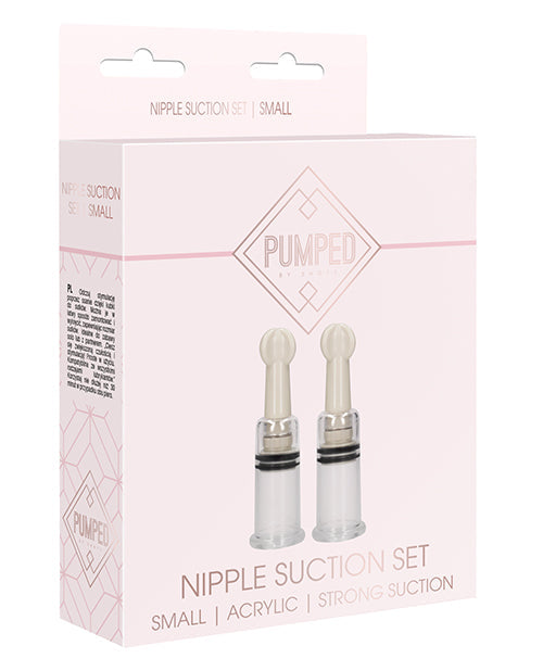 Shots Pumped Nipple Suction Set - Small Clear Shots America LLC