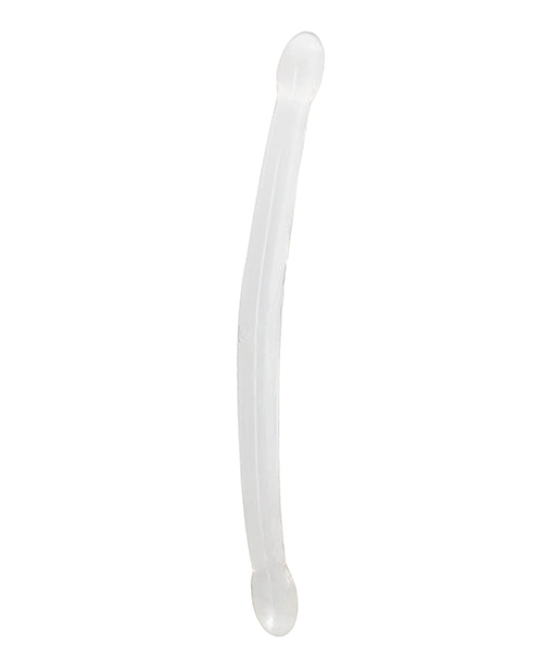 Shots RealRock Crystal Clear 17" Double Dildo  - Transparent Shots America LLC