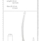 Shots RealRock Crystal Clear 17" Double Dildo  - Transparent Shots America LLC
