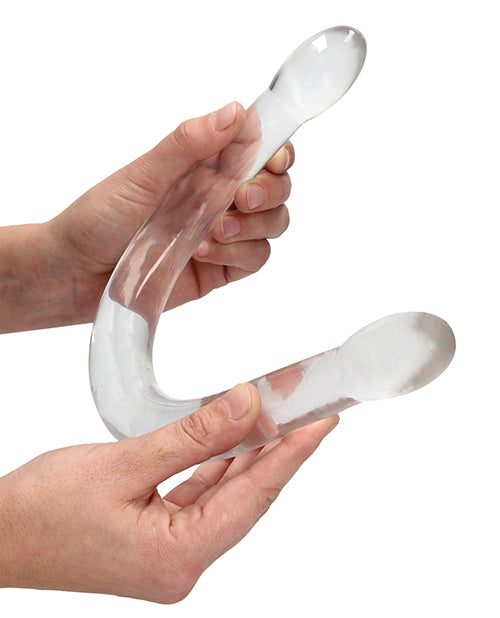 Shots RealRock Crystal Clear 17" Double Dildo  - Transparent Shots America LLC